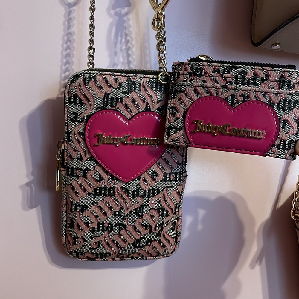 Juicy couture crossbody and card case